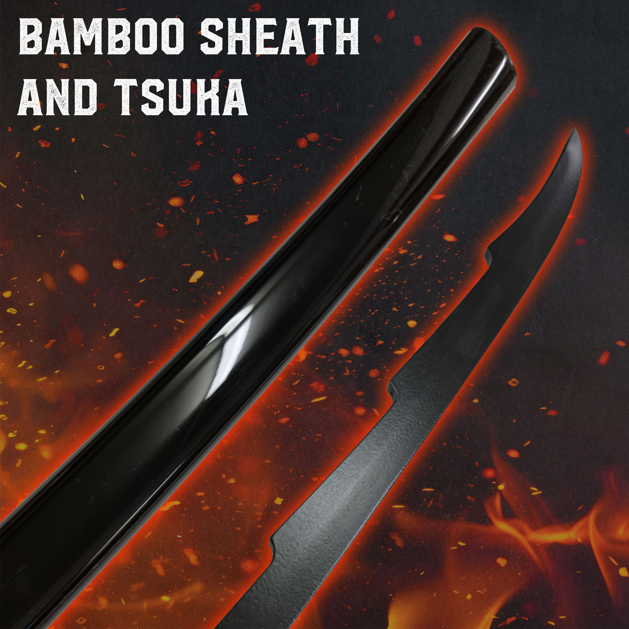 Bleach - Ichigo Shikai Cutting Moon Zangetsu Schwert mit Scheide - Holzversion