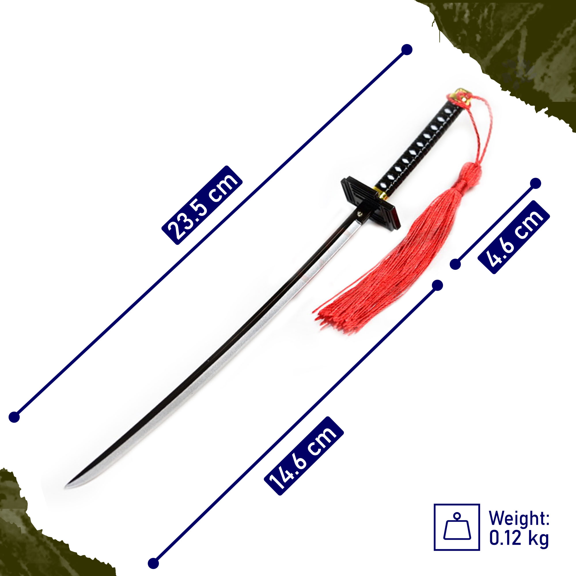 Bleach - Bankai Cutting Moon Schwert - Brieföffnerversion mit Ständer