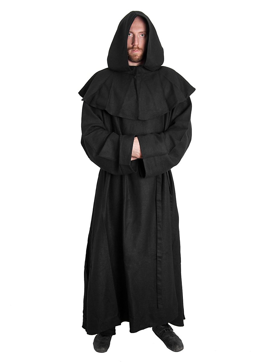 Mönchskutte - Dominus, schwarz, Größe M/L