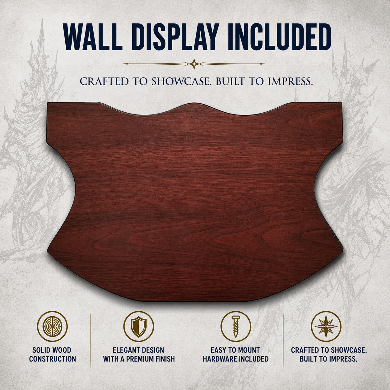 Solo Leveling: Sung Jin-Woo Zwillings-Schwerter Set (70cm) – Inkl. Wanddisplay