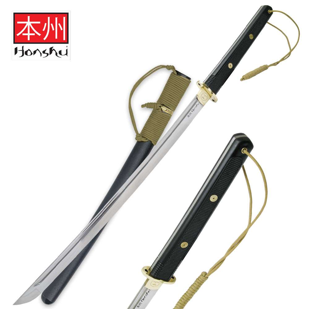 Honshu Full Tang Tactical Wakizashi with sheath