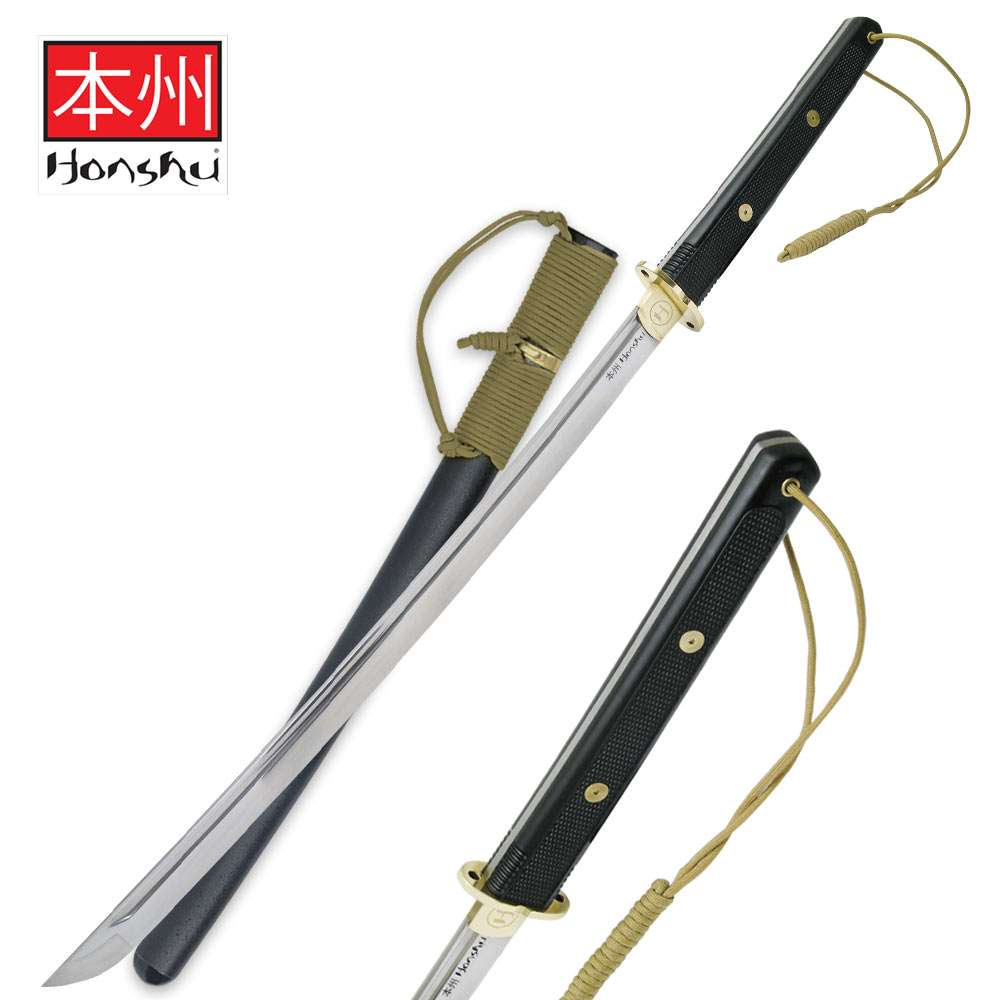 Honshu Vollerl Taktisches Wakizashi mit Scheide