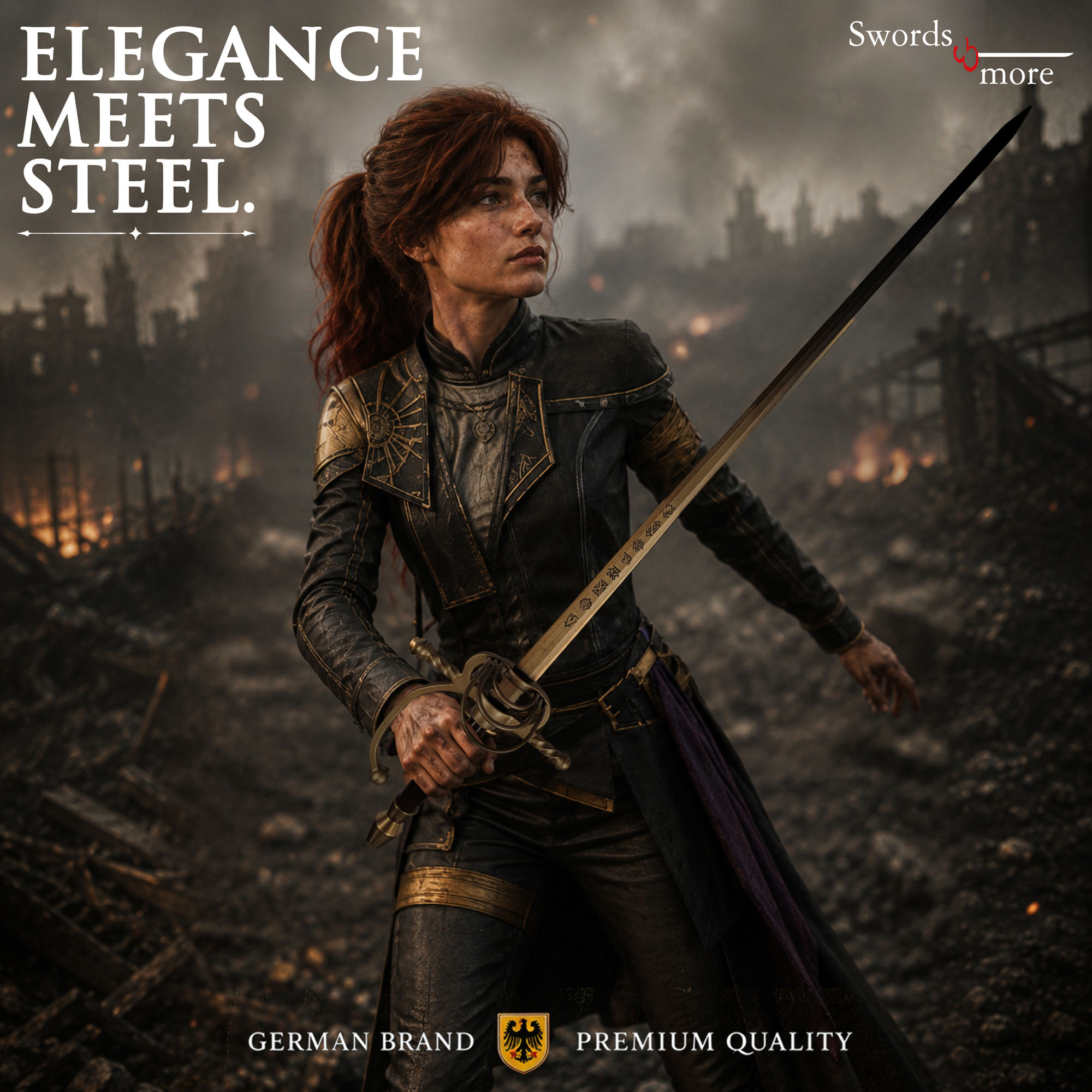 Clair Obscur: Expedition 33 – Maelle's Rapier Steel Replica with Scabbard