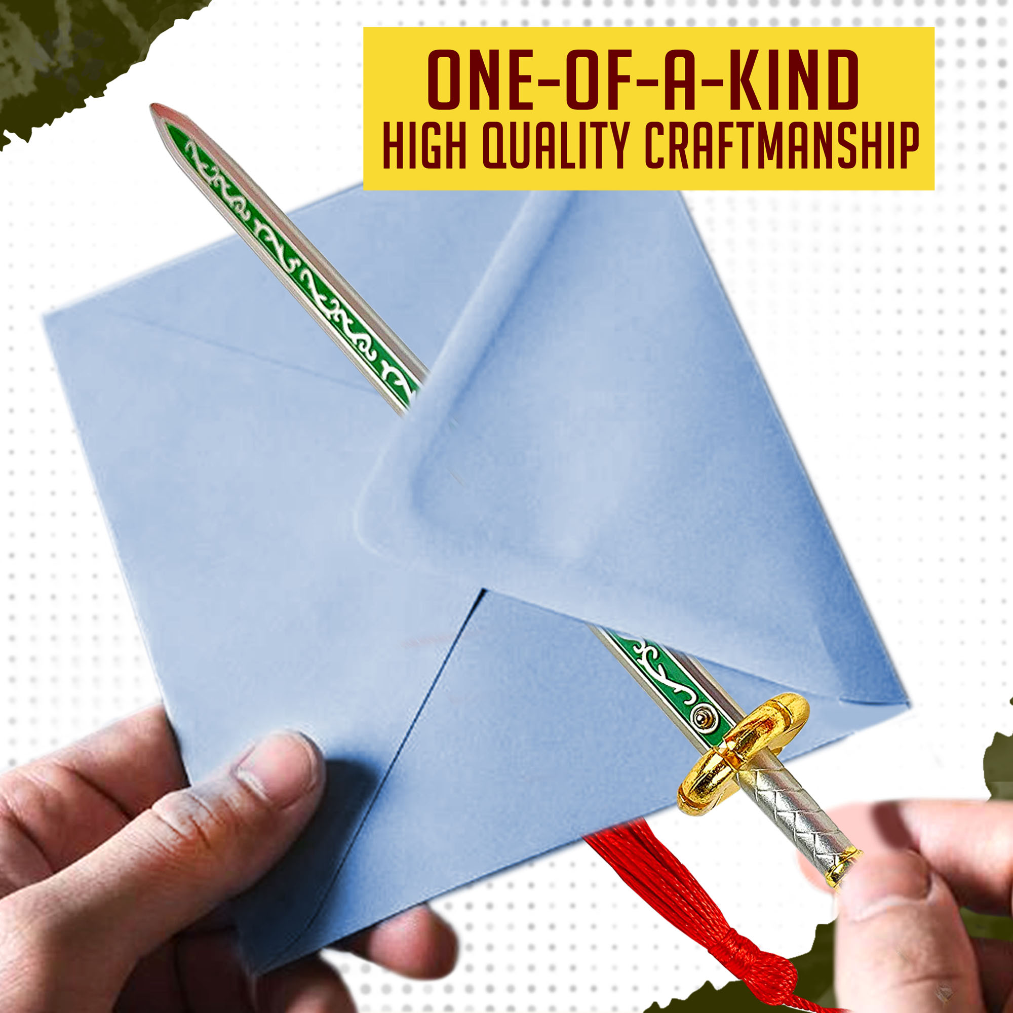 One Piece – Shichiseiken Samurai Katana Sword Letter Opener with Sheath and Stand