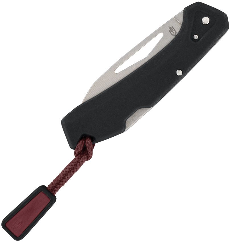 LST Mini, Stonewashed Modified Wharncliffe Blade, Black GFN Handle