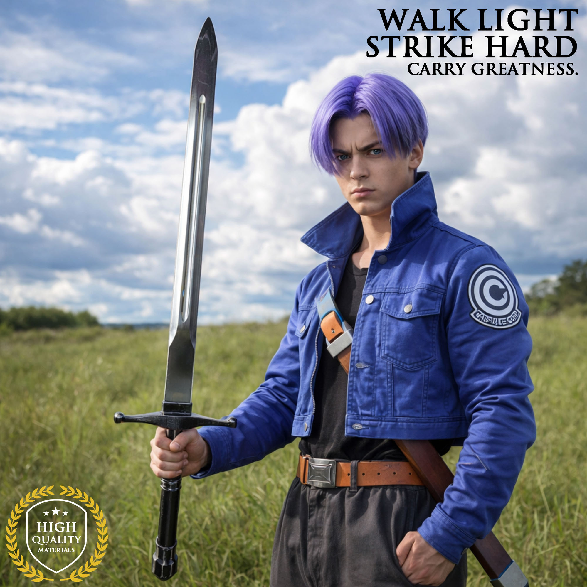 Dragon Ball Z: Future Trunks' Sword with Wearable Scabbard