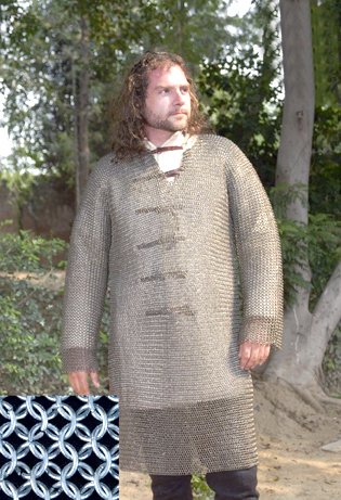 Hauberk- Full Sleeves Chainmail Shirt