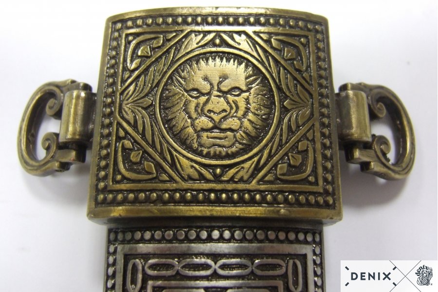 Römerdolch vernickelt mit Scheide