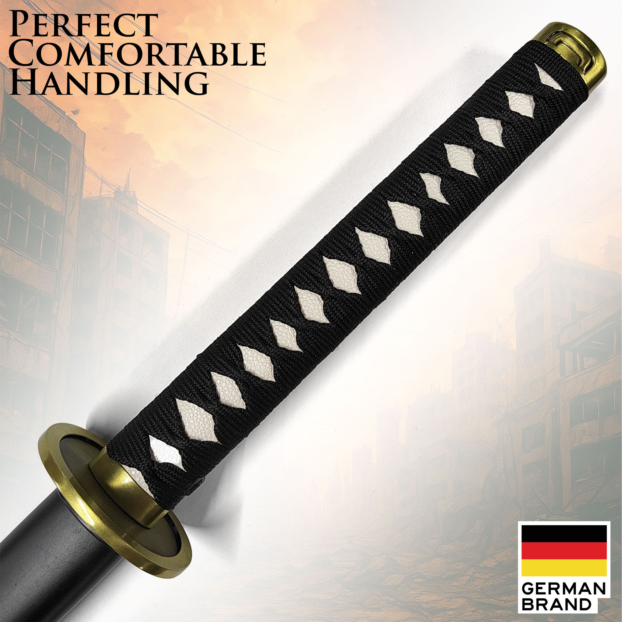 Chainsaw Man - Hayakawa Aki's Katana mit Scheide (Gerade Klinge)