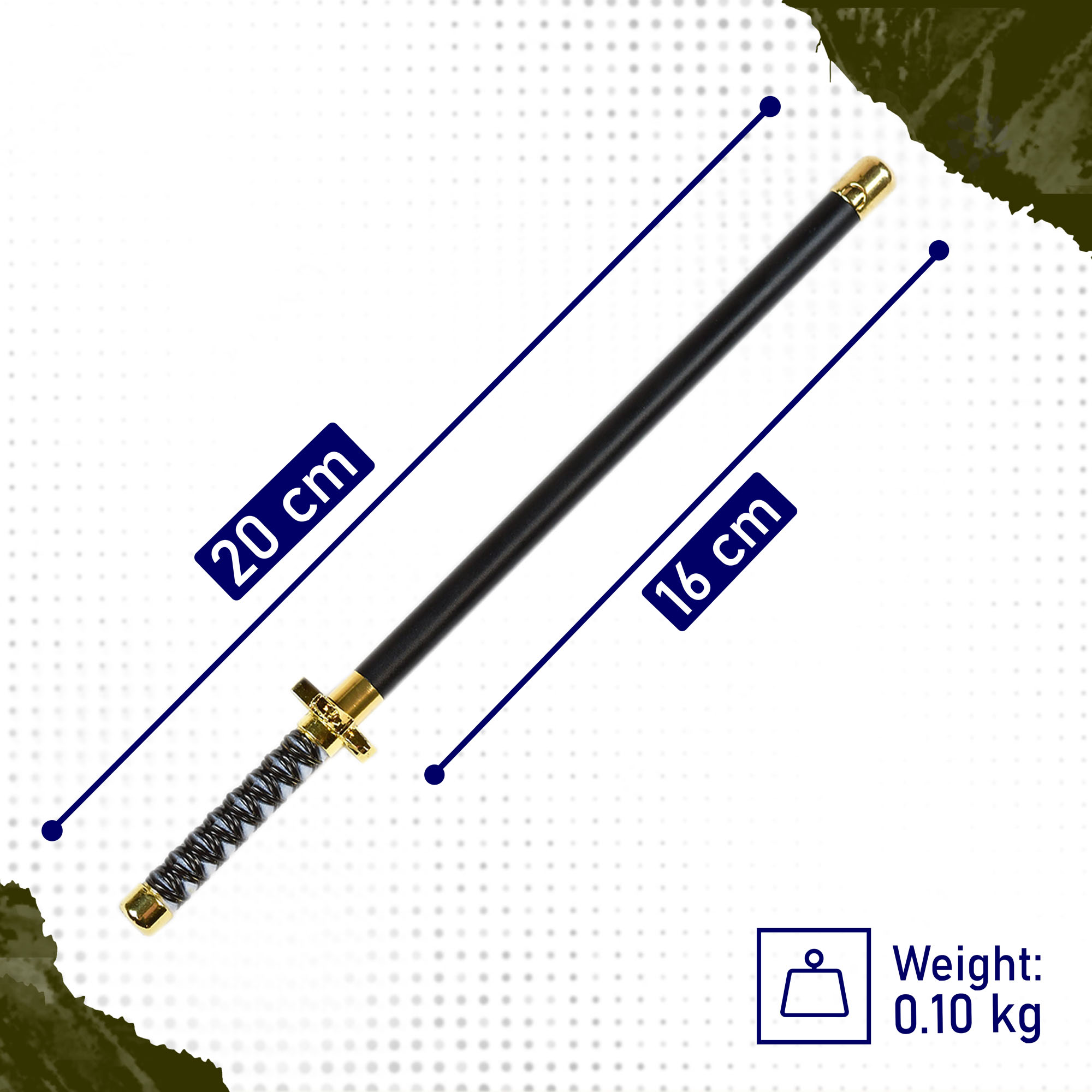 Bleach – Daiguren Hyorinmaru Zanpakuto Kugelschreiber Schwert, Miniaturschwert mit Stifthalter