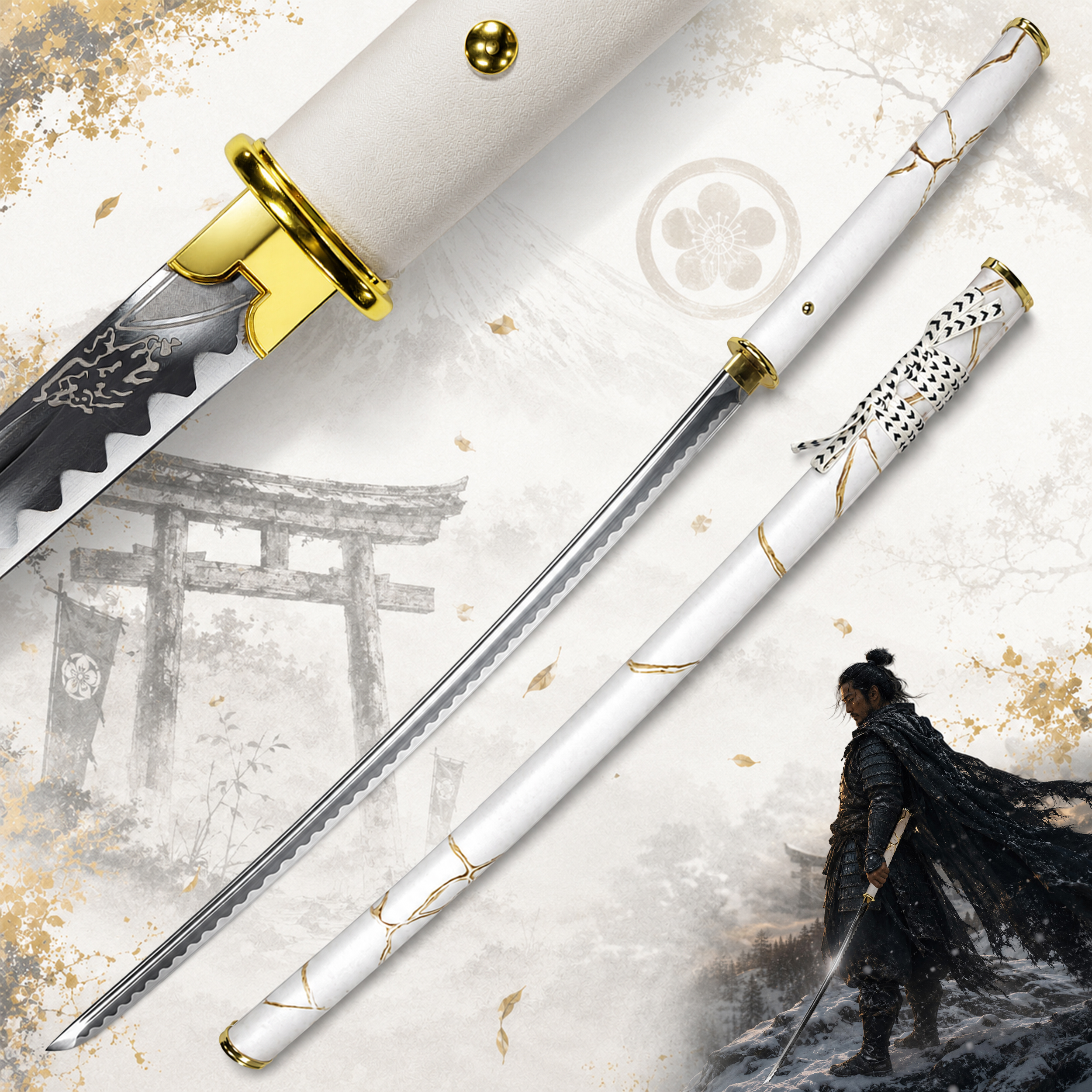 Ghost of Yōtei – Gilded Dawn Katana mit Scheide