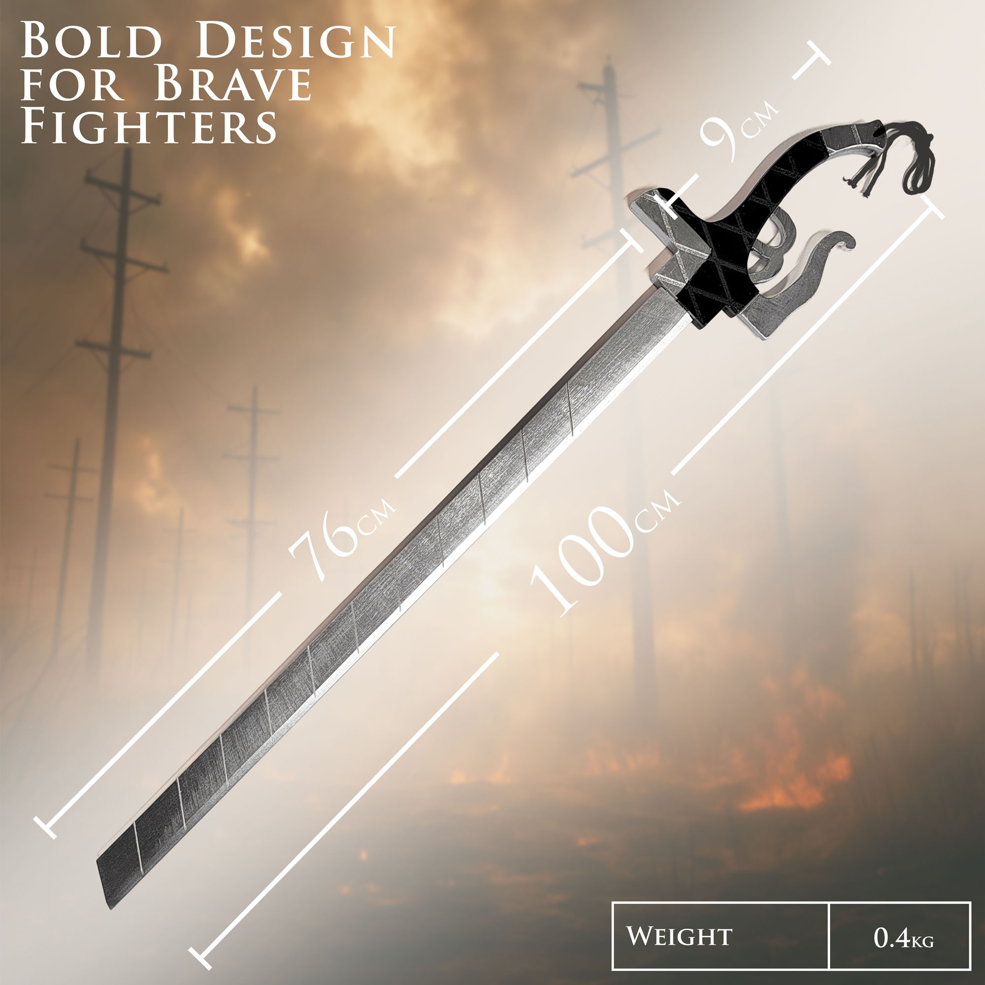 Attack on Titan - Halbklingenschwert - Holzversion