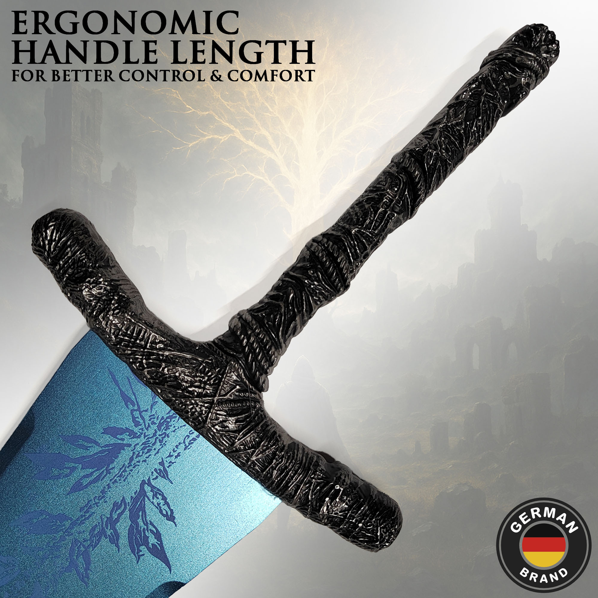 Elden Ring - Dark Moon Großschwert mit Scheide - Holzversion