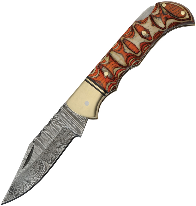 Damascus Pocket Knife