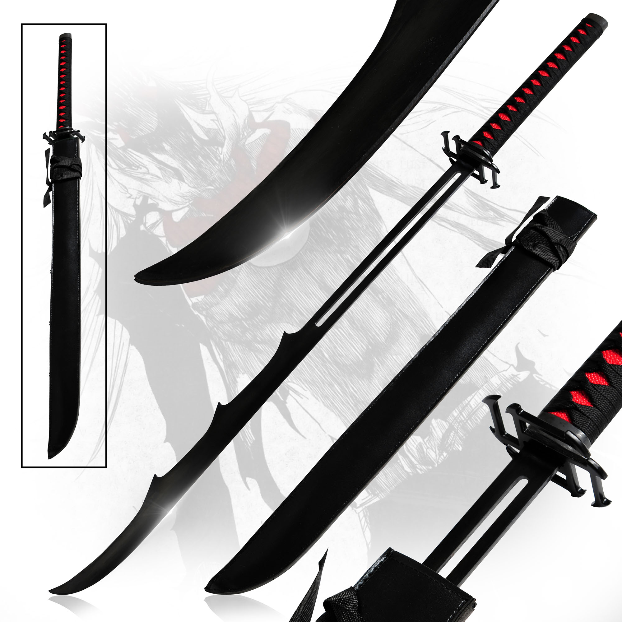 Bleach - Ichigo Shikai Cutting Moon Zangetsu Sword