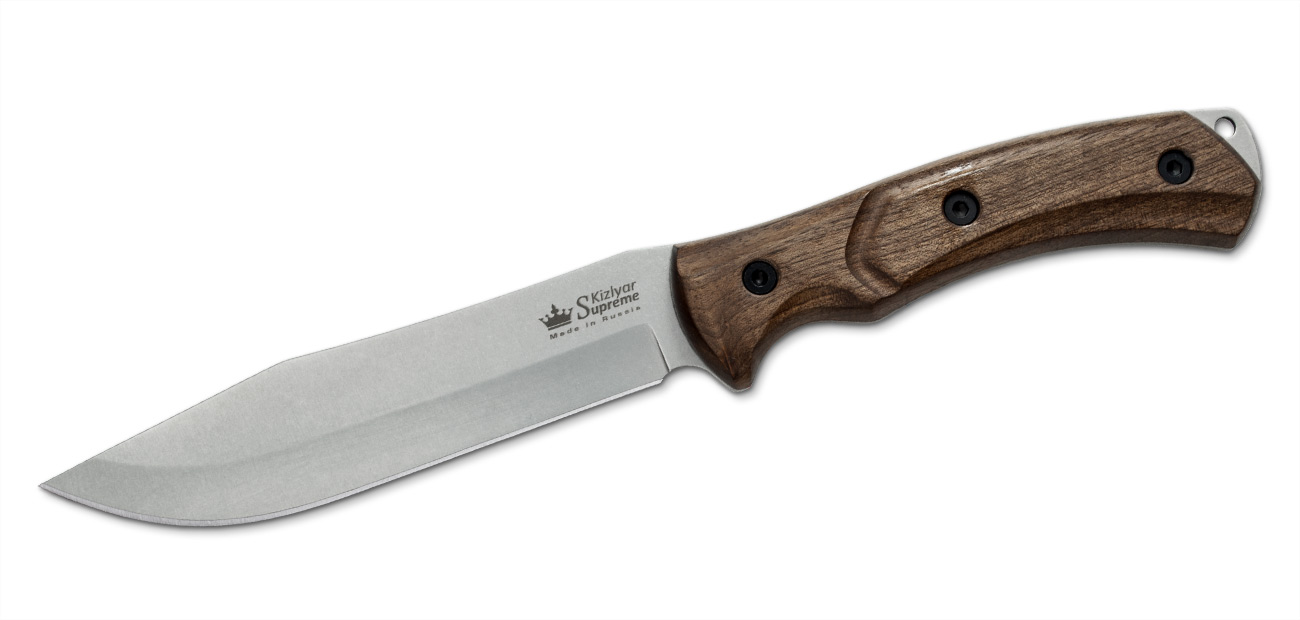 Safari-Aus8-SW Fixed Blade, Walnut Handle