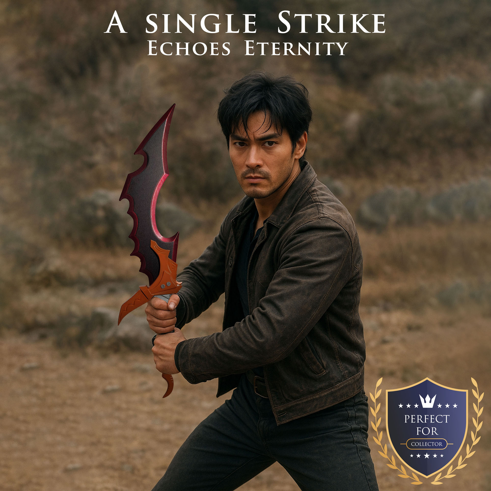 Solo Leveling - Sung Jinwoo Schwert Kasakas Ritter Killer Schwert mit Ständer