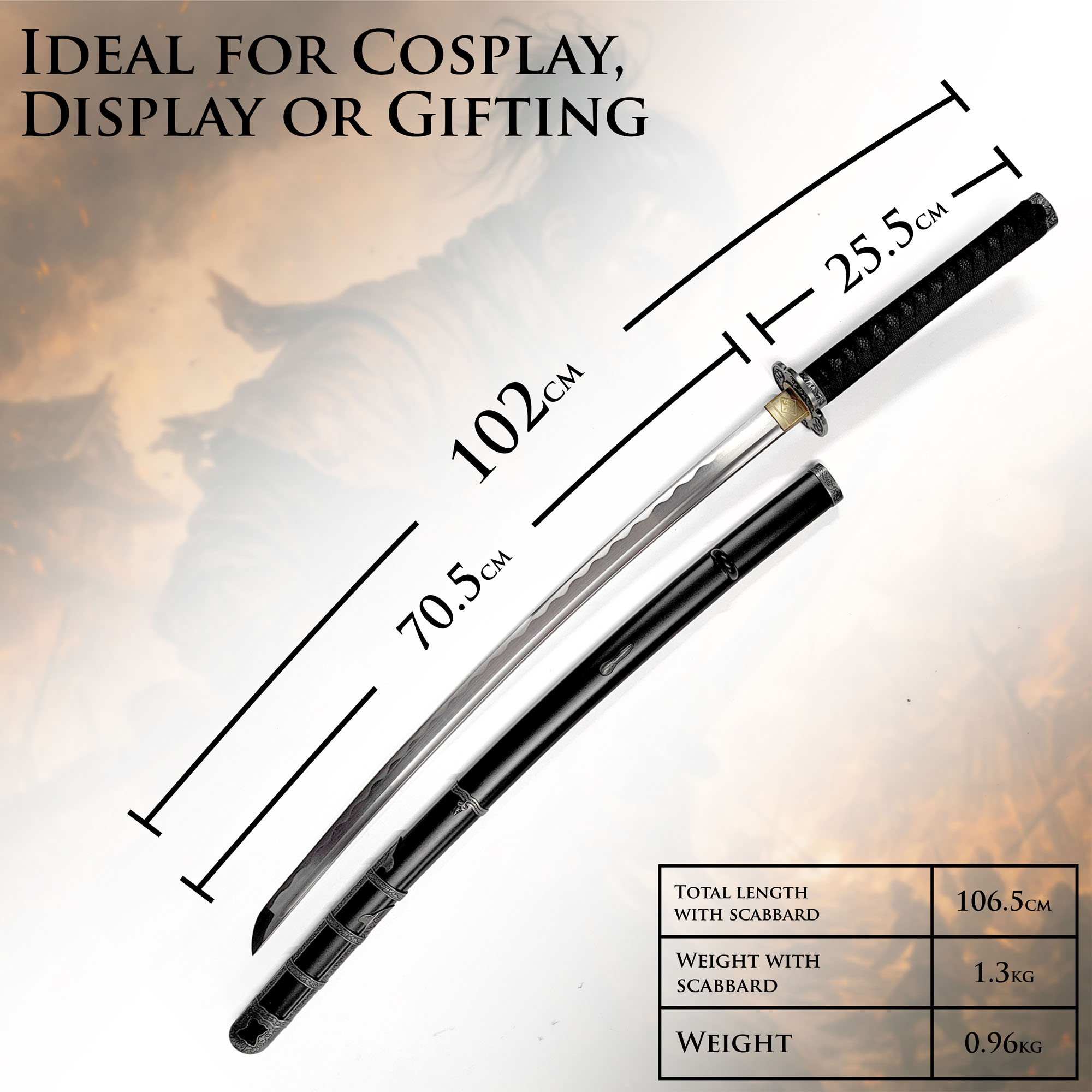 Sekiro: Shadows Die Twice - Kusabimaru Katana mit Scheide, handgeschmiedete und scharfe Klinge