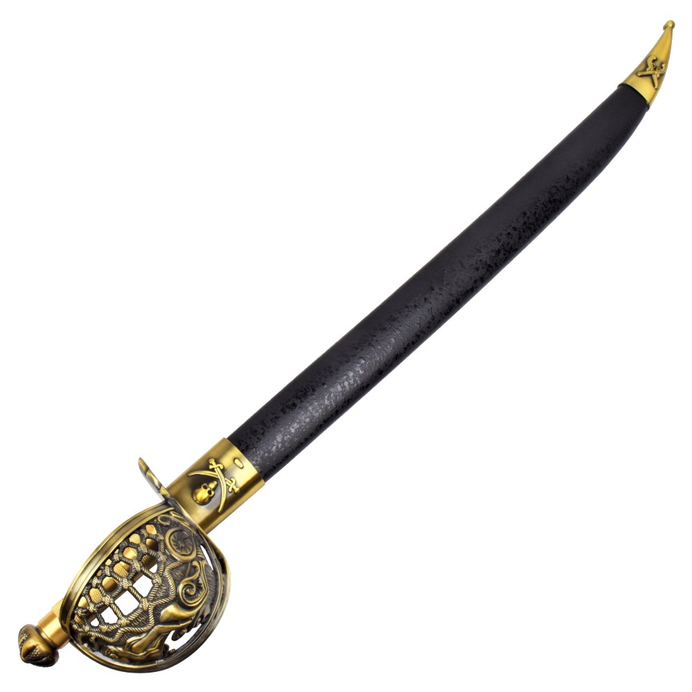 Pirates of the Caribbean: Captain Jack Sparrows Schwert (Entermesser) – 78 cm Stahl-Replika inkl. Scheide