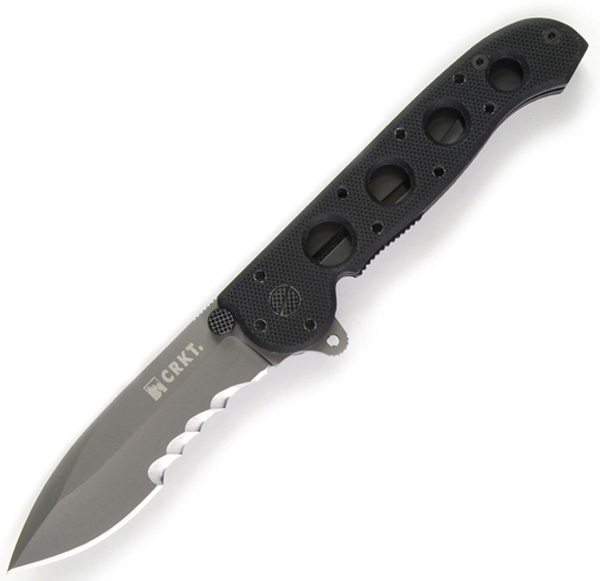 M21 G10 Grip black half-serrated