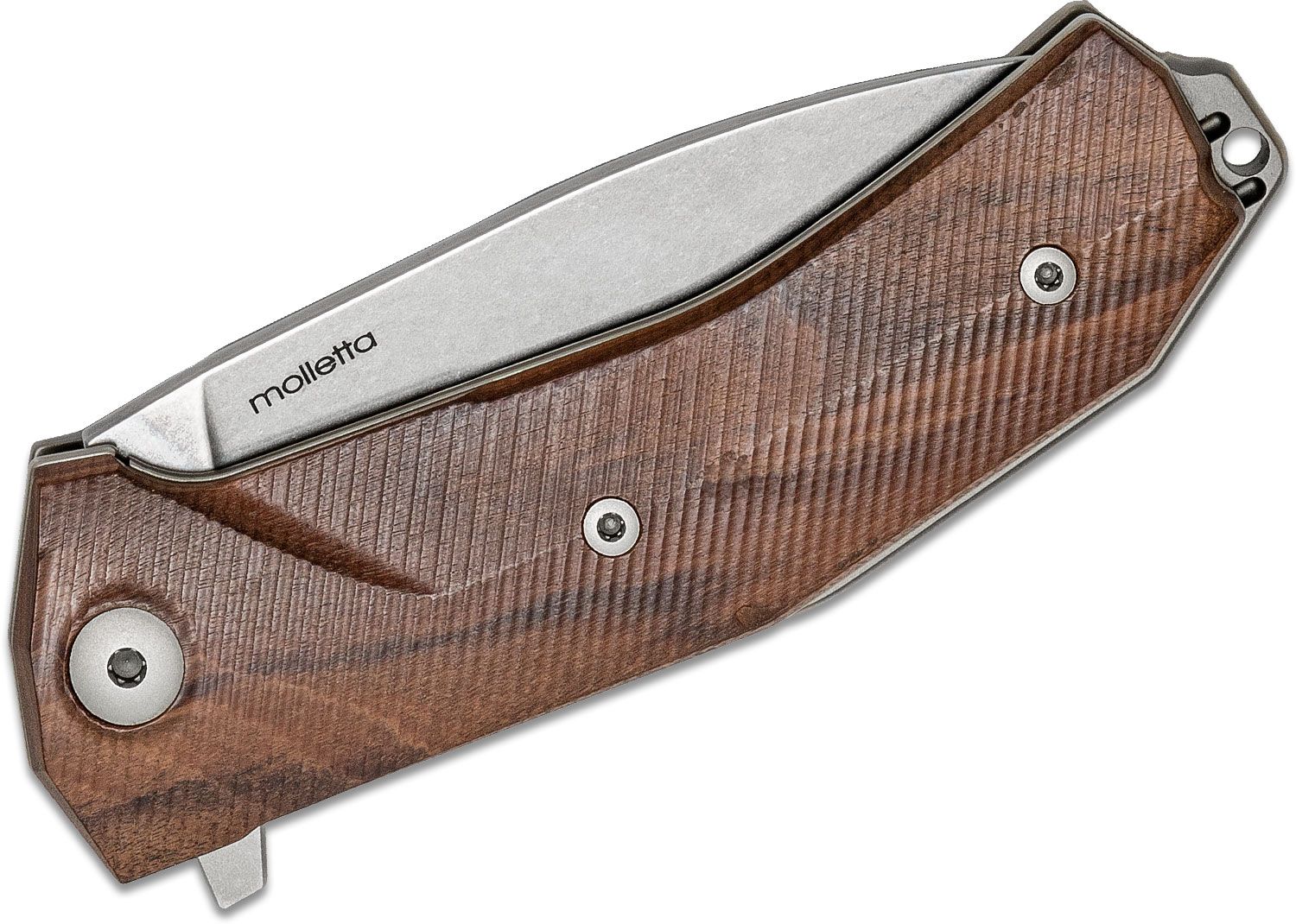 KUR, Sleipner Stonewashed-Klinge, Griff aus Santos-Holz