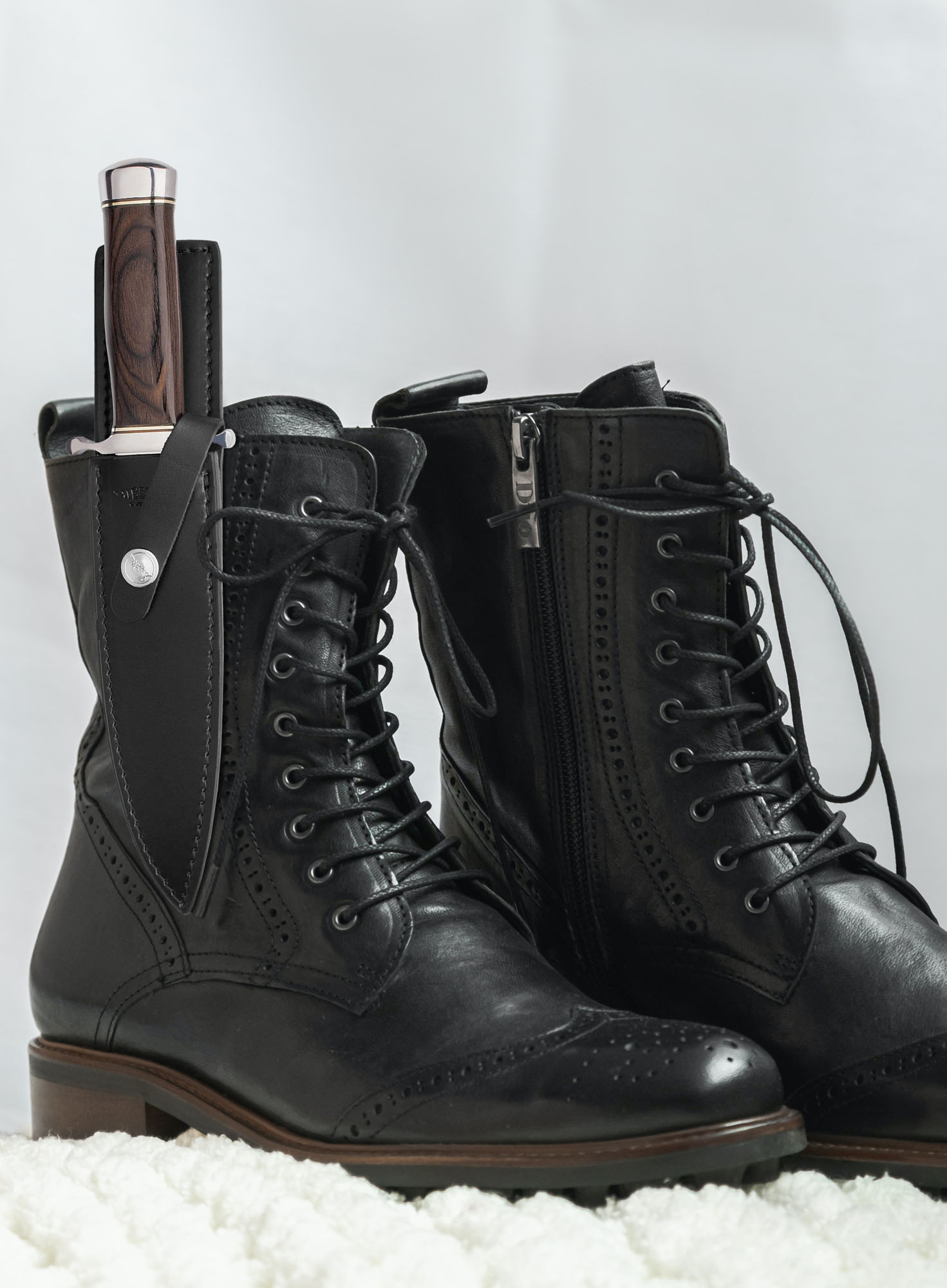 Gil Hibben Old West Stiefelmesser mit festehender Klinge