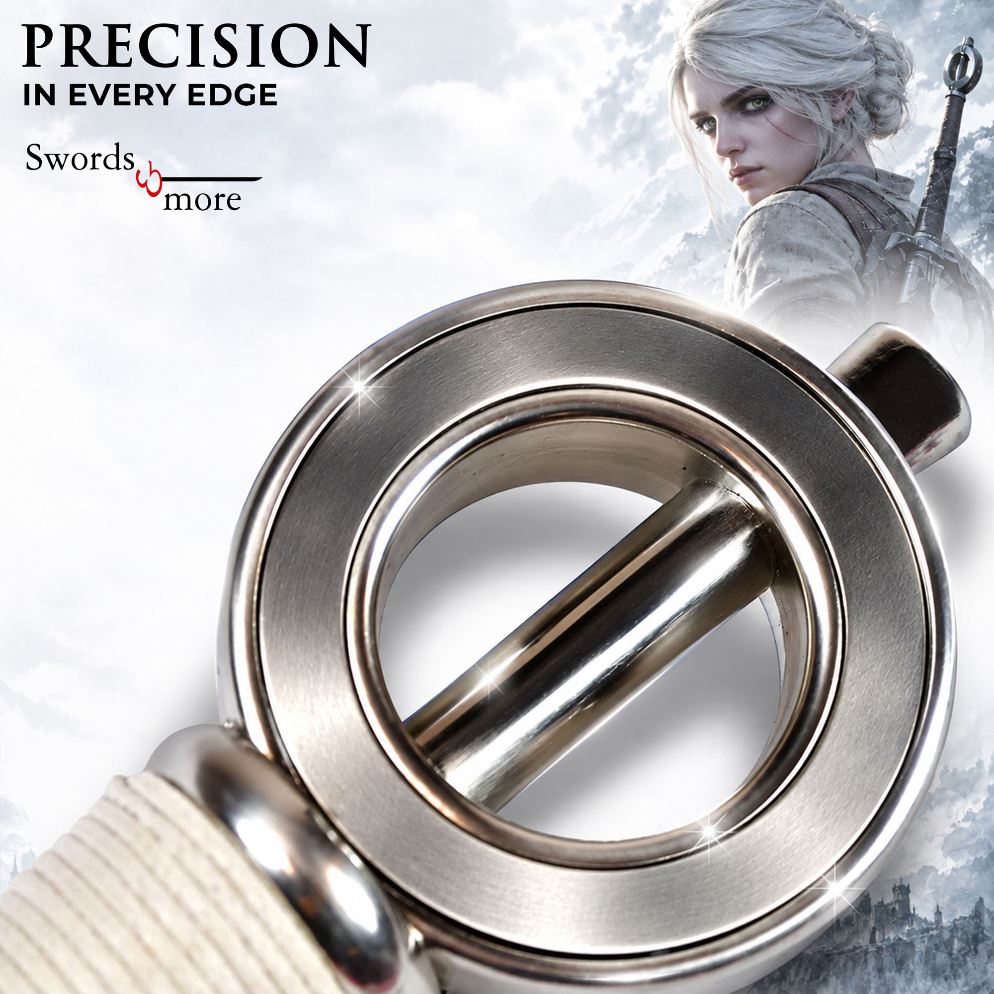 Witcher - Zireael Sword of Ciri handforged with scabbard