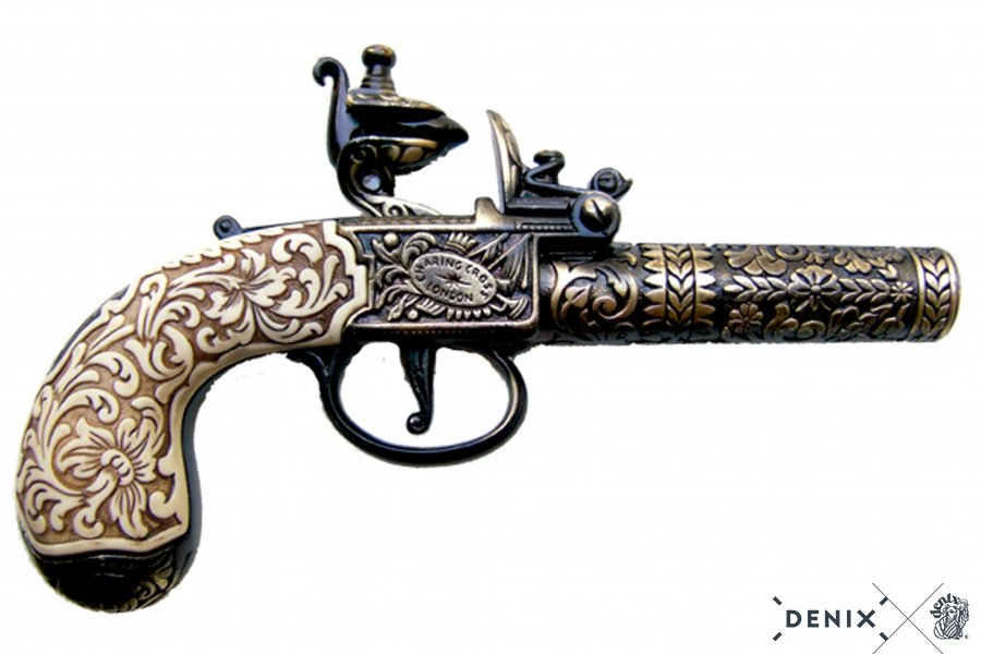 Flintlock pistol brass