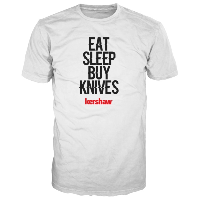 Eat/Sleep/Buy Knives T-Shirt L