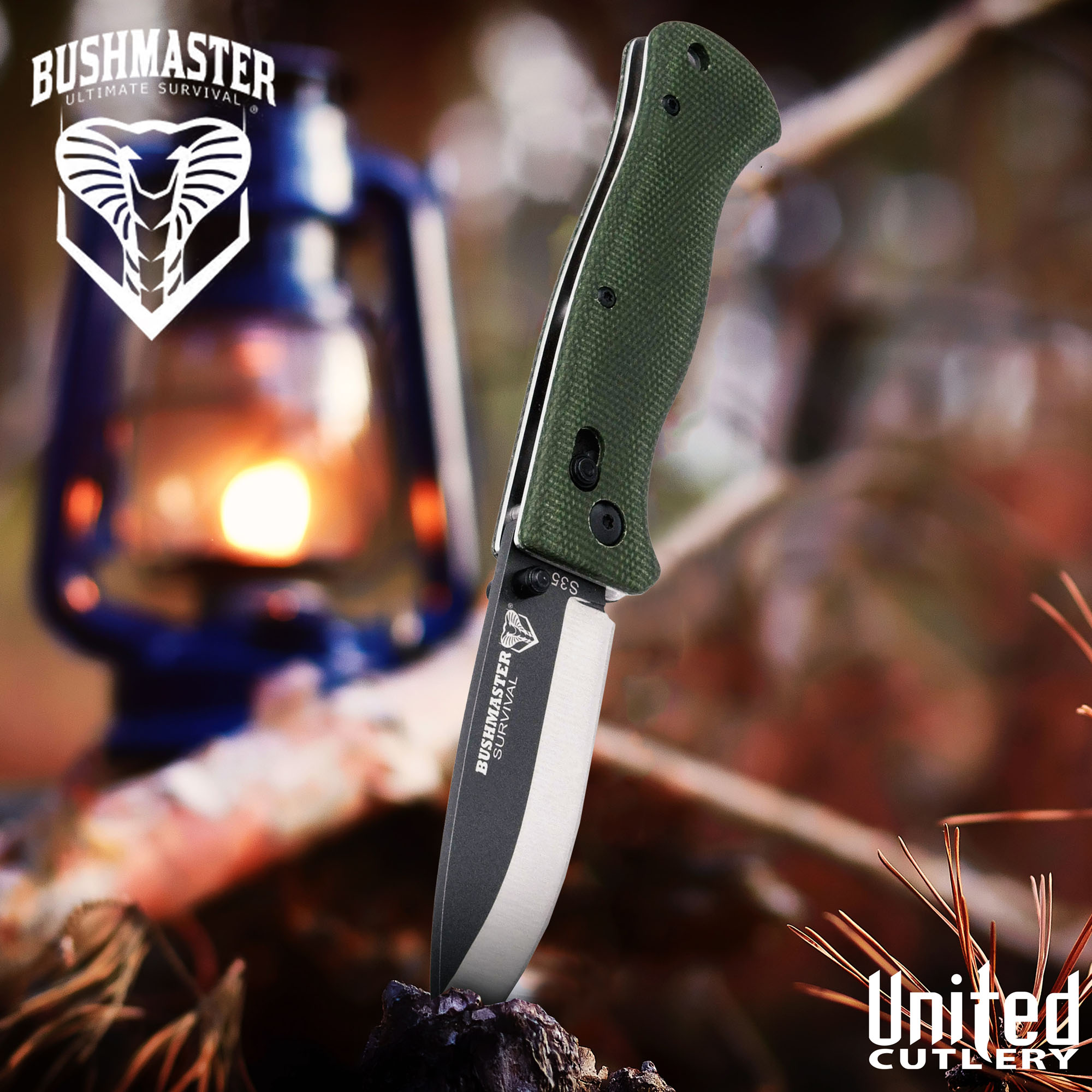 Bushmaster Explorer Micarta Pocket Knife