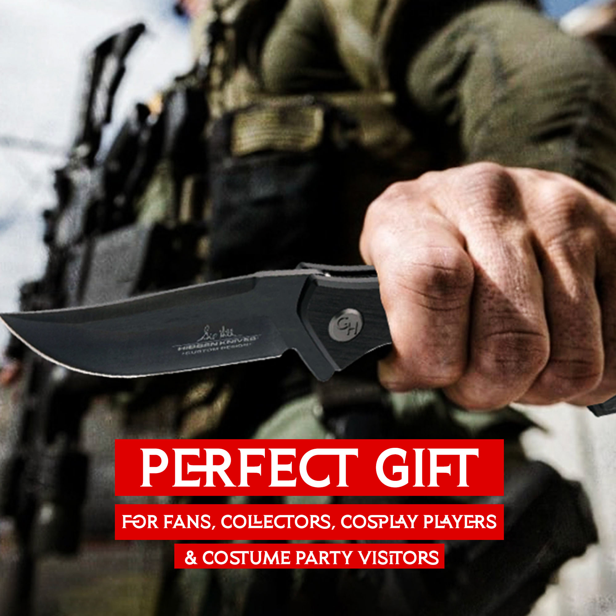 Hibben Black Whirlwind Taschenmesser