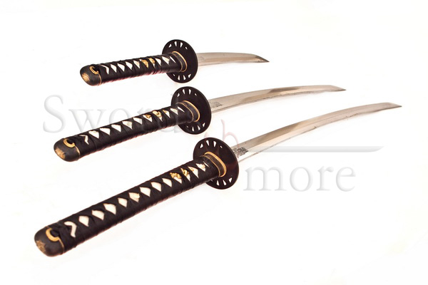 3-teiliges "Töte Bill" Hattori Hanzo Schwert Set handgeschmiedet