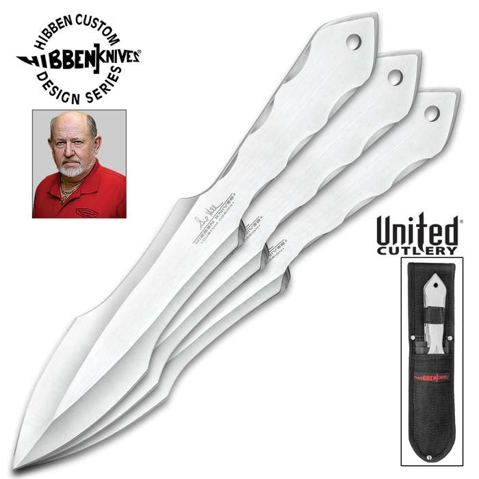 Gil Hibben Gen III Throwing Knife Set With Sheath