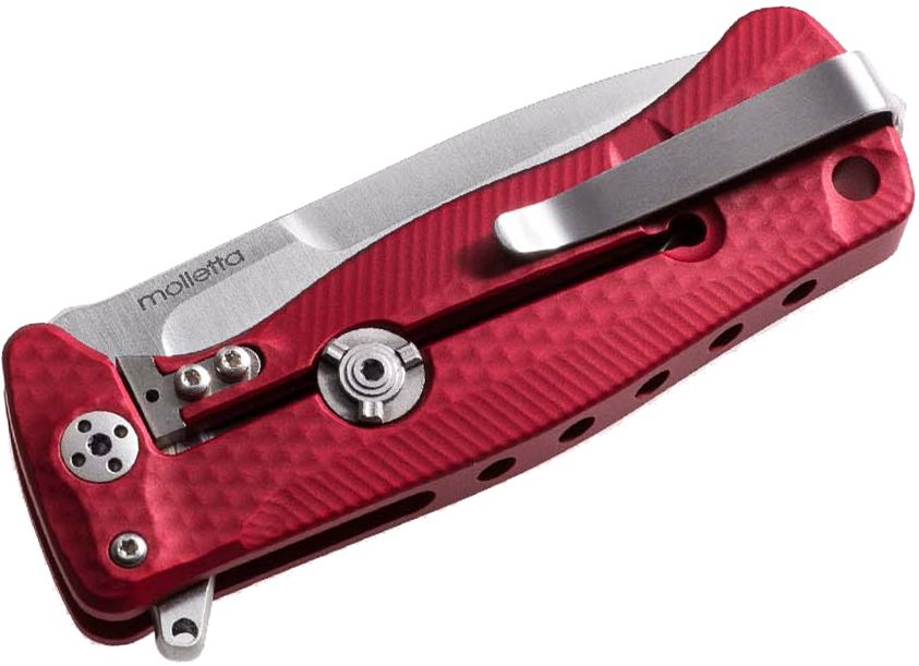 SR-22A RS Integral, Sleipner Drop Point Blade, Red Aluminum Handle