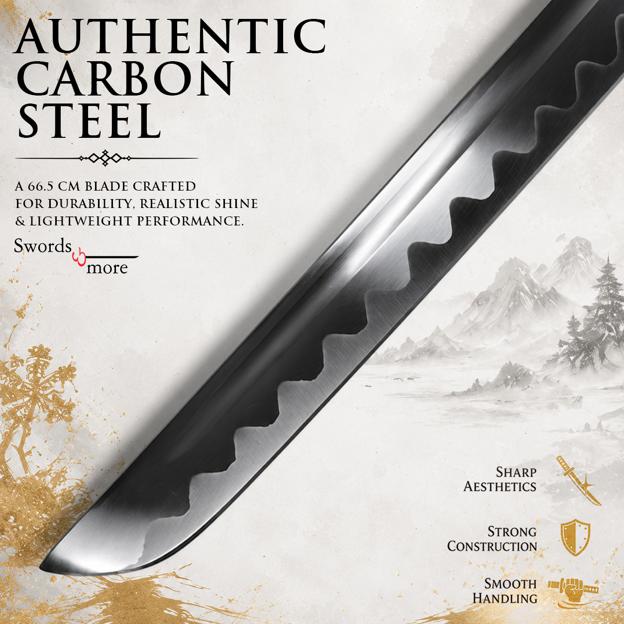 Ghost of Yōtei – Gilded Dawn Katana mit Scheide
