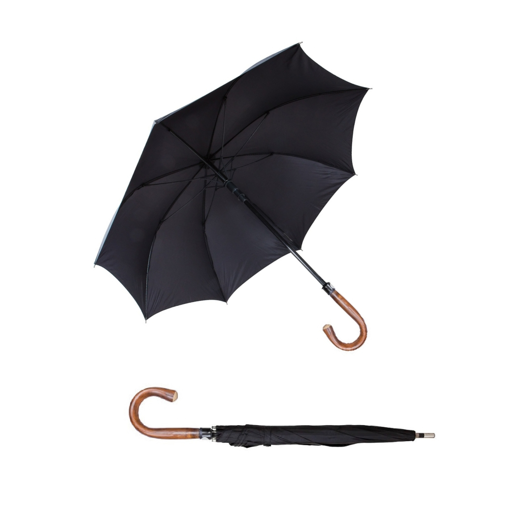 Security Umbrella men "City-Safe" round hook handle