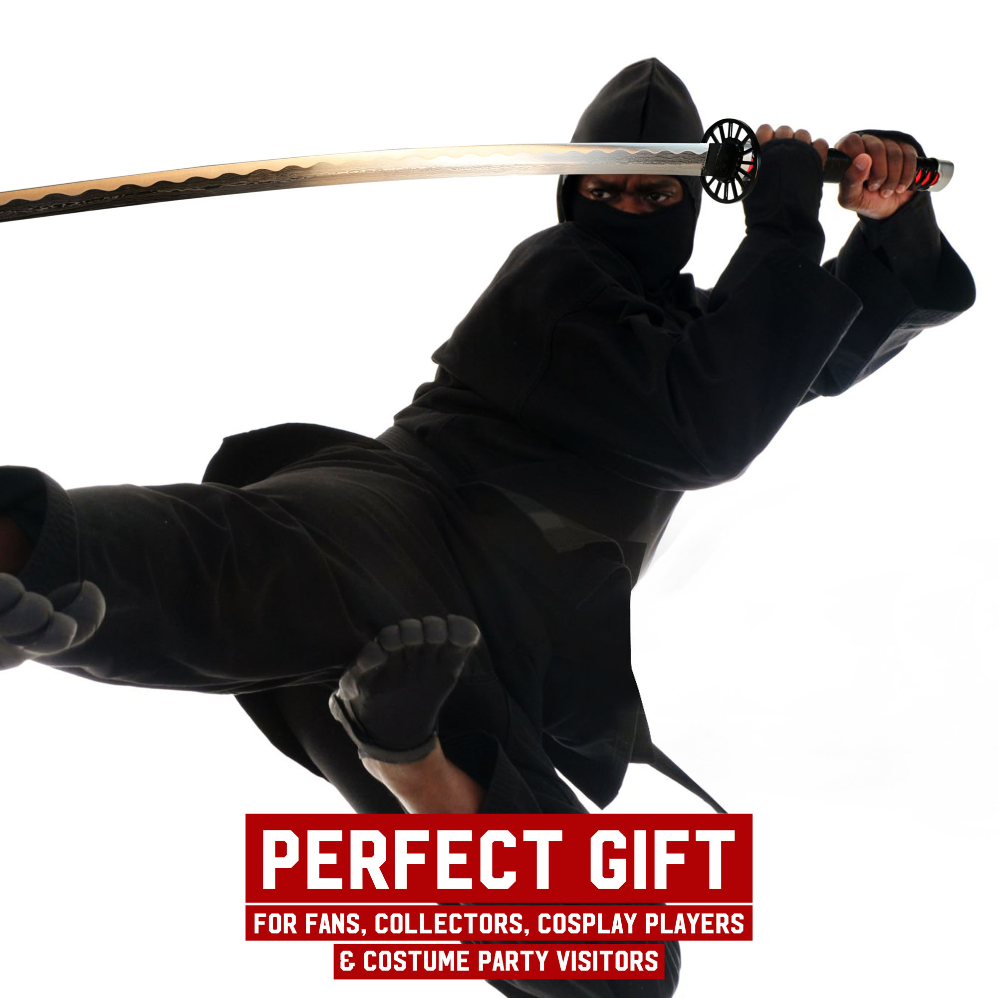 Demon Slayer: Kimetsu no Yaiba Kamado Tanjirou's Schwert, handgeschmiedet & gefaltet, Set