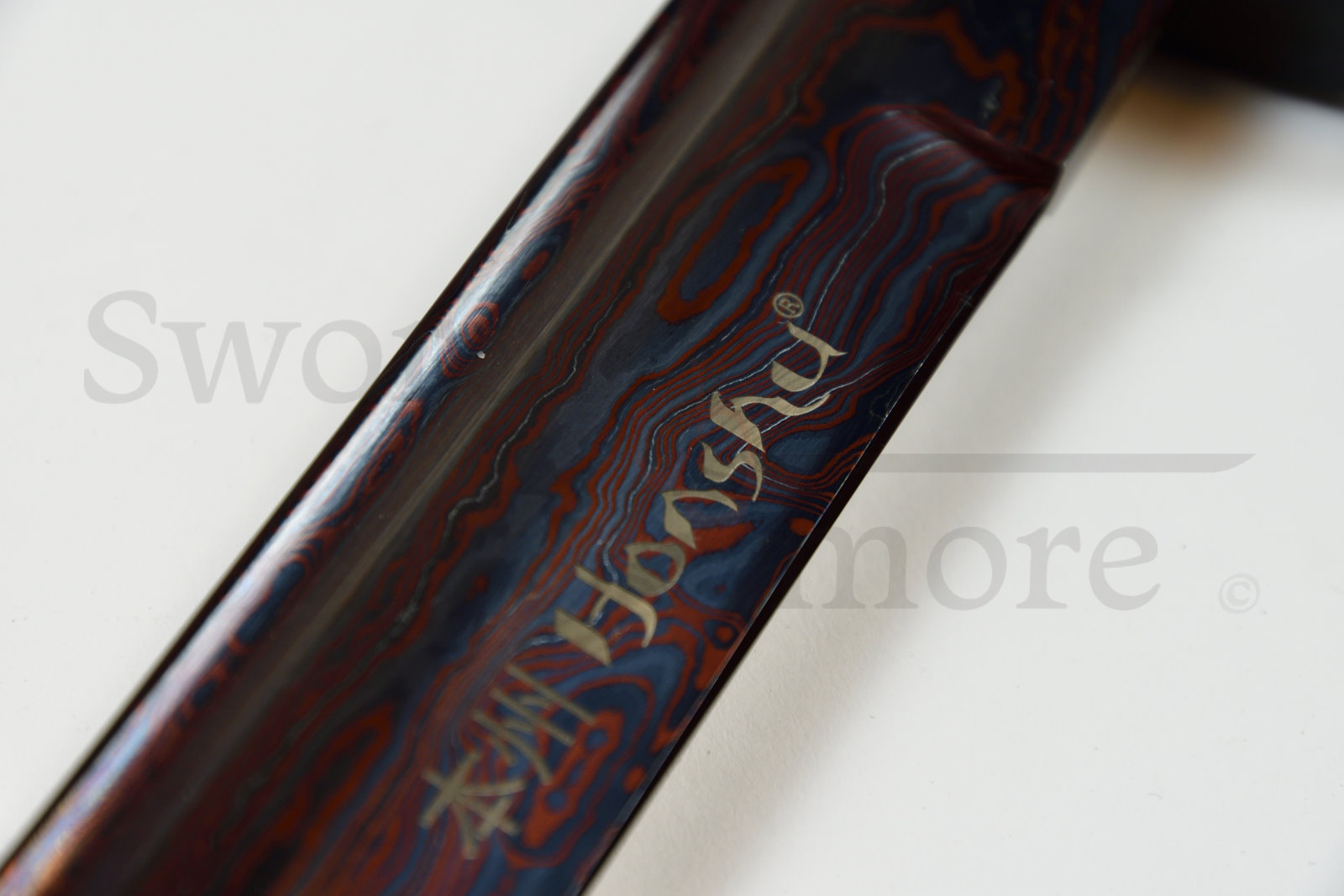 Honshu Boshin Schwarzes Damaszener-Katana