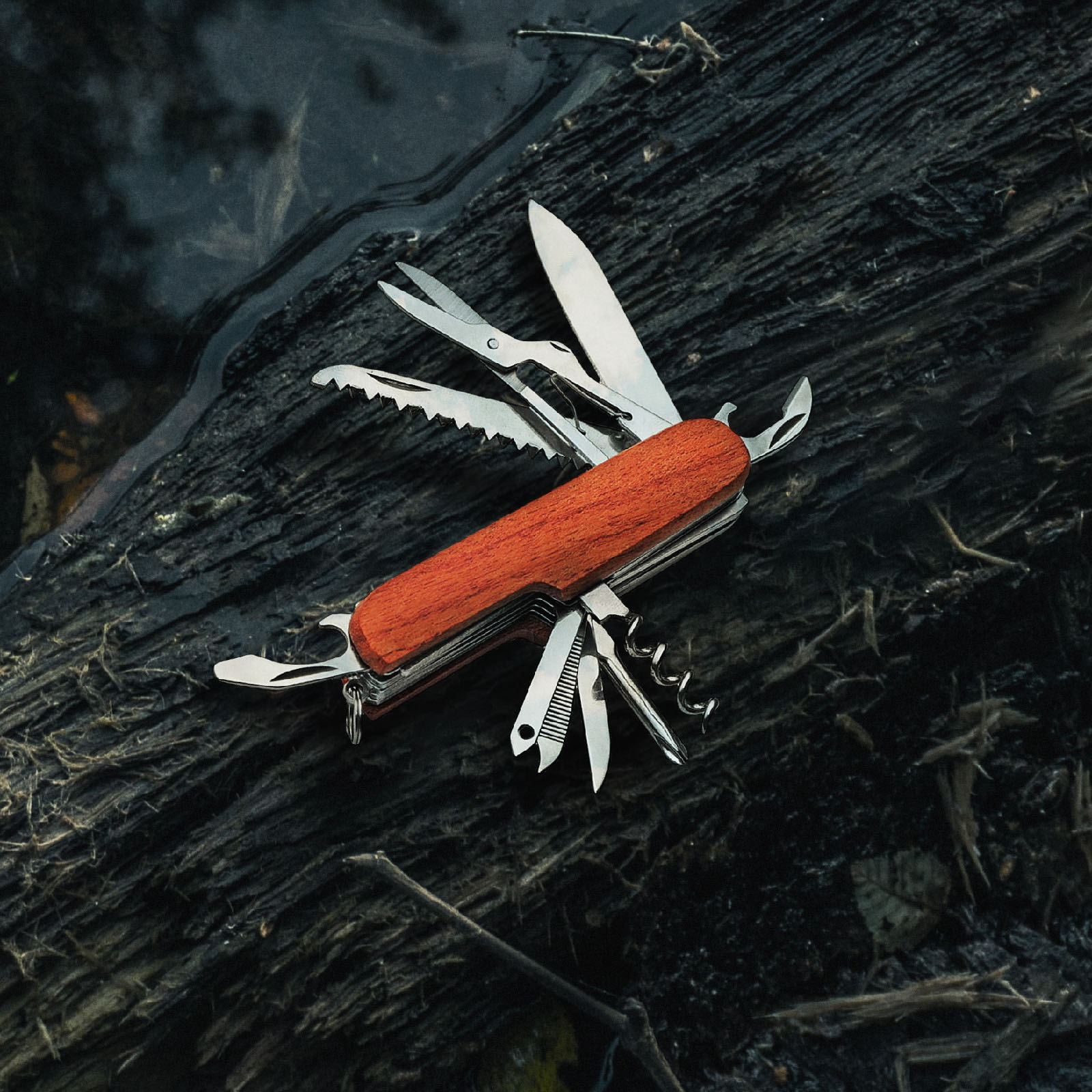 Stylish Swiss army pocket knife, perfect for outdoor and survival