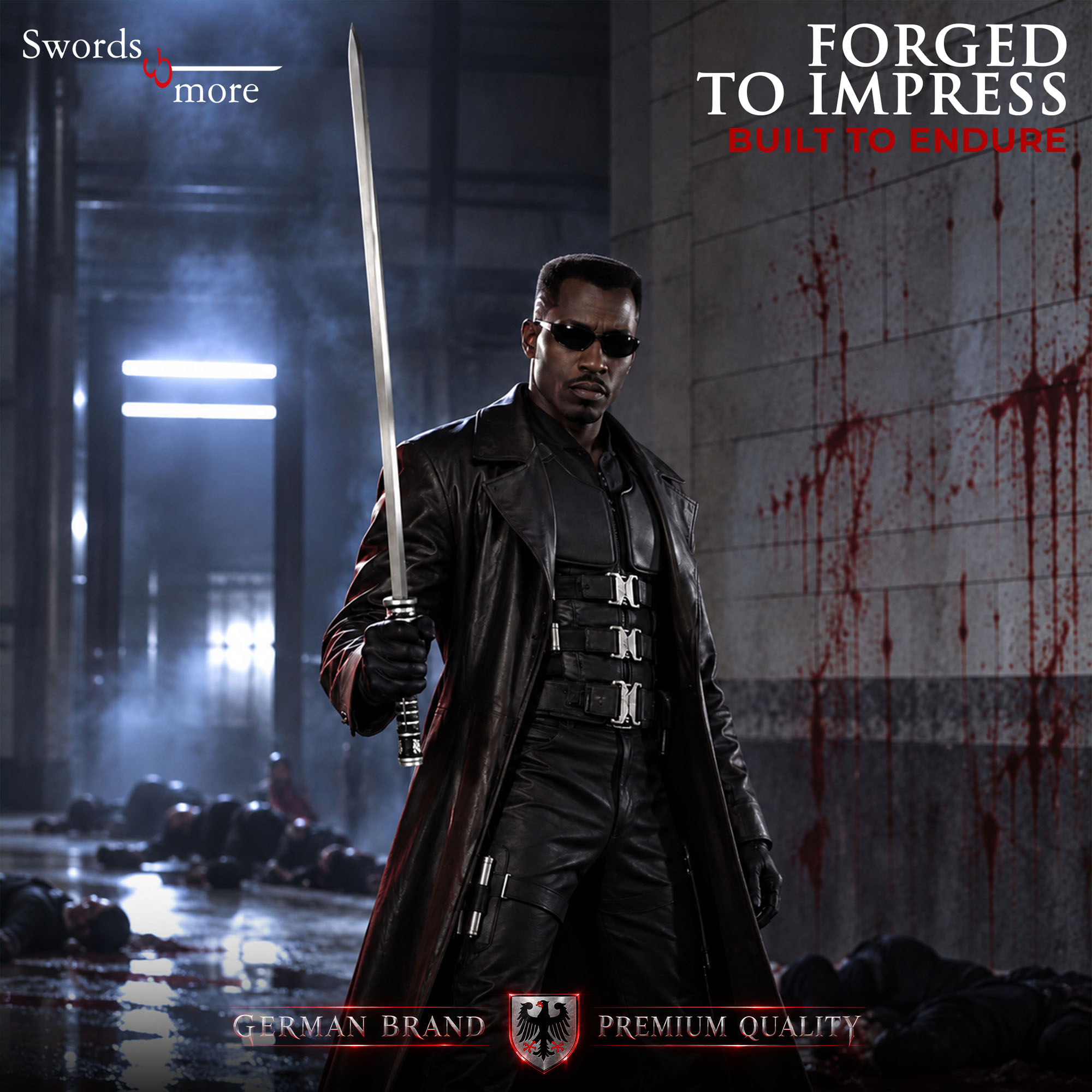 Folded Blade Sword With Scabbard