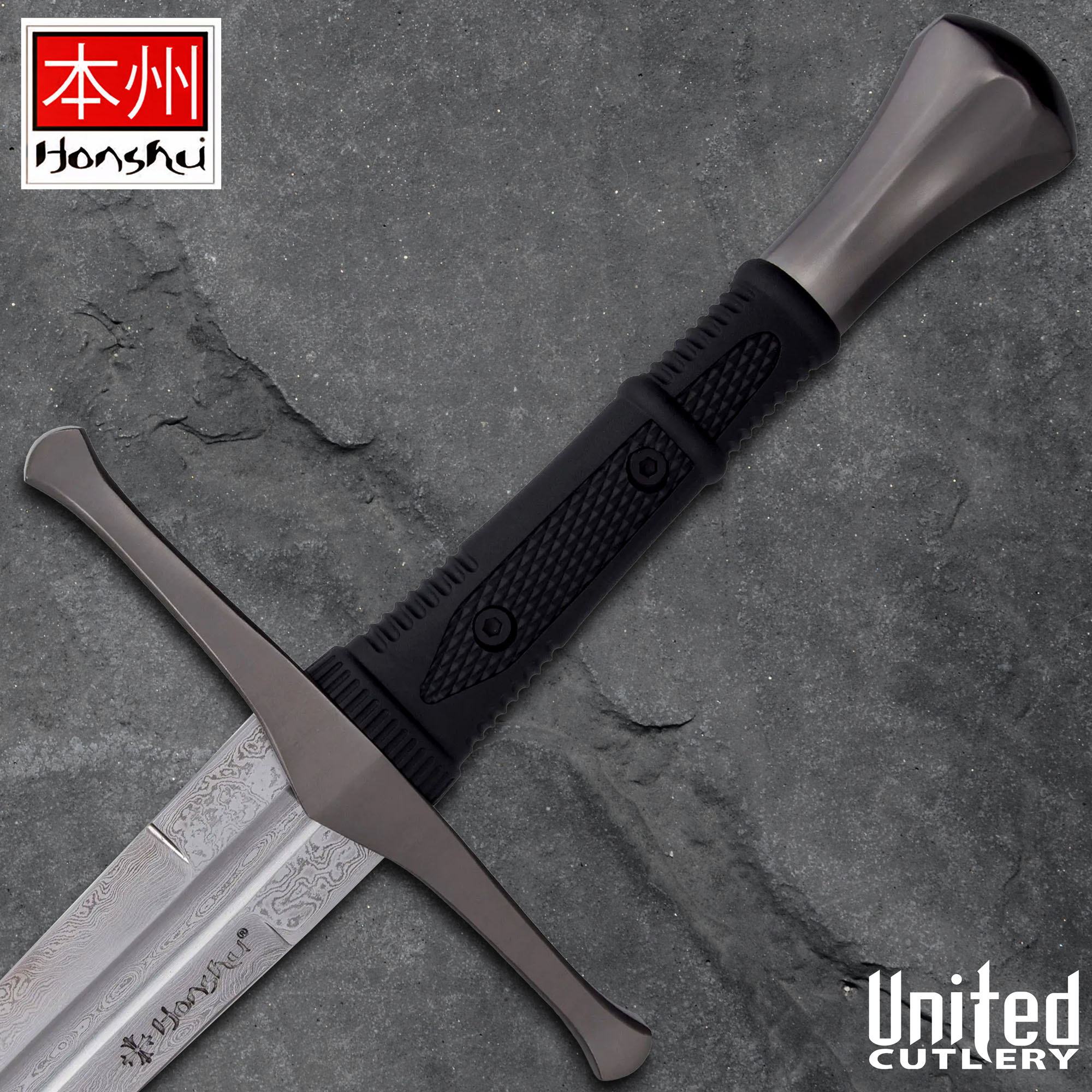 Honshu Damascus Broadsword With Sheath