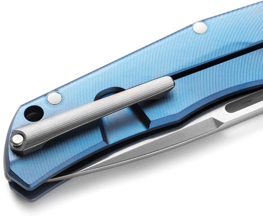 Q4ttro, Blue Titanium Handles with FatCarbon Inlays