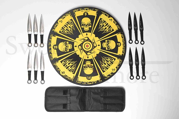 Fantasy Skull Dozen Throwing Set with Board