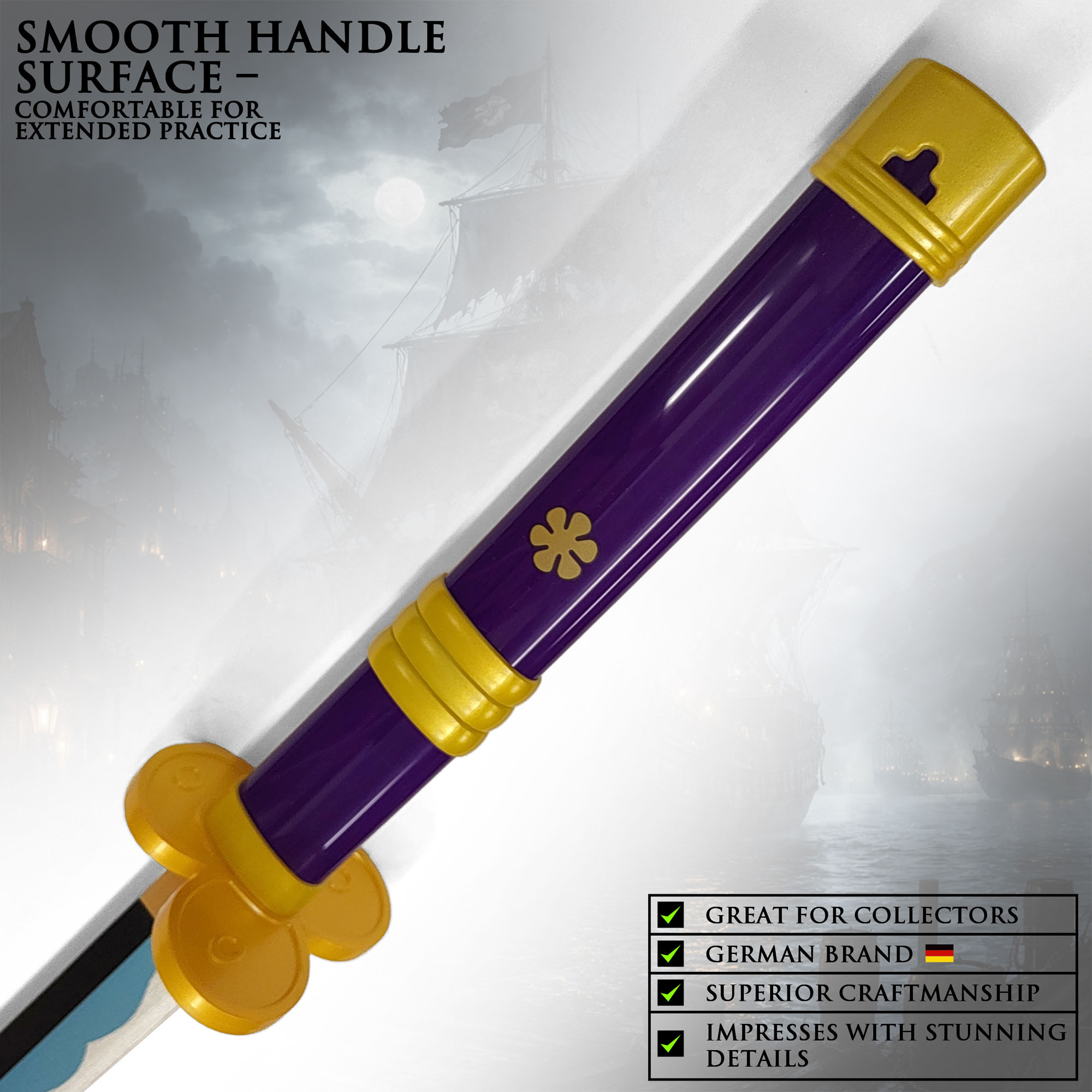 One Piece - Oden's Enma Sword, Purple, Wooden Version