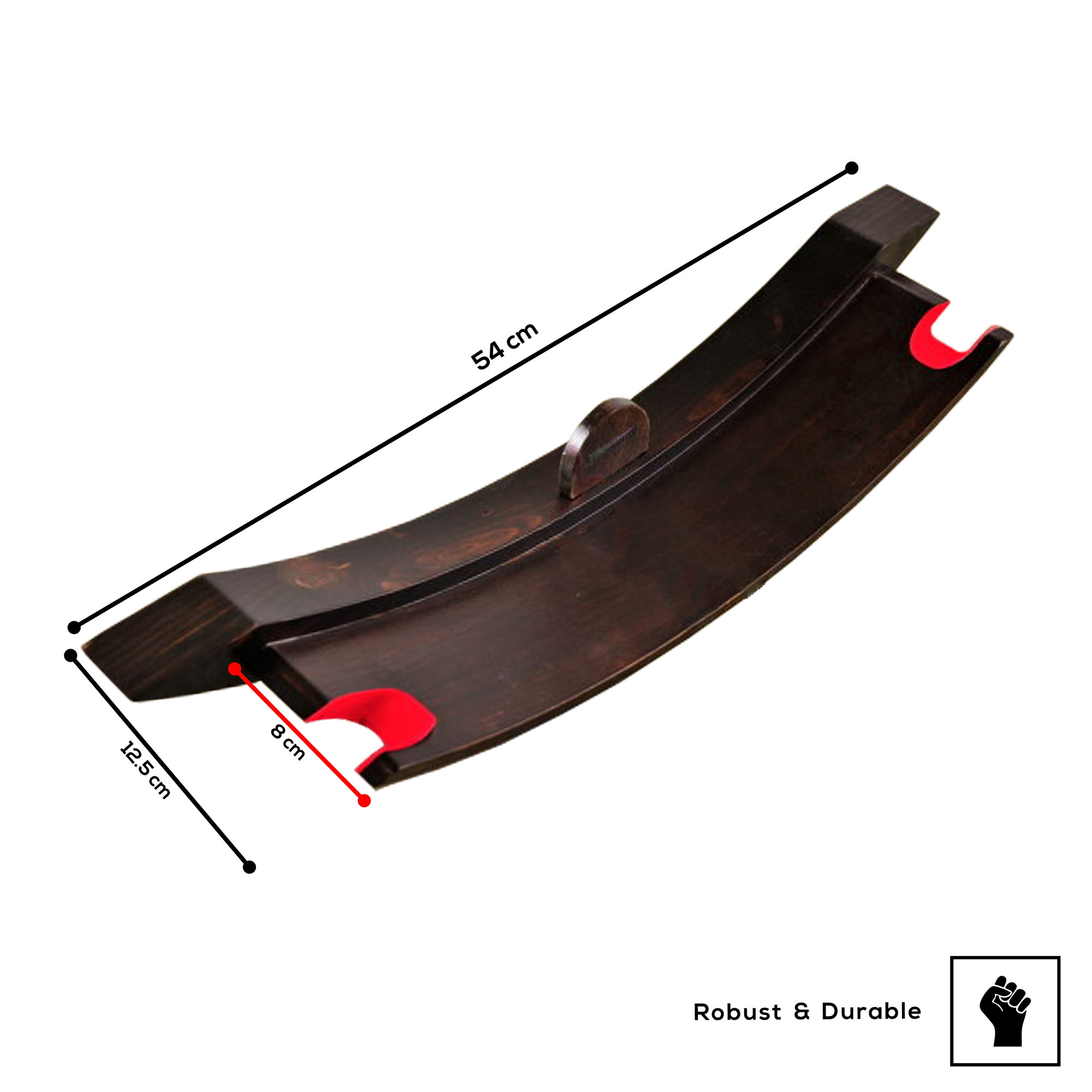 Design wall mount for a sword - brown