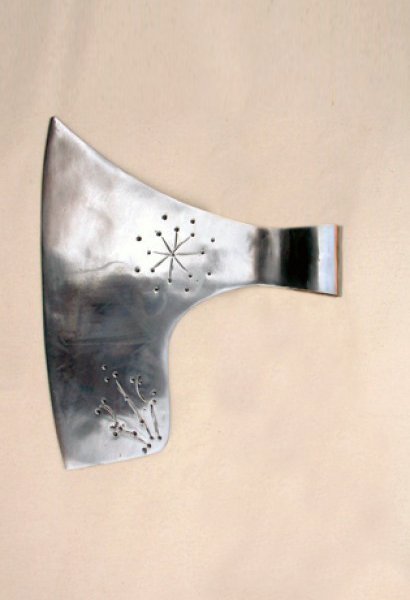 Broad axe with Engravings- 15th century- Bohemian