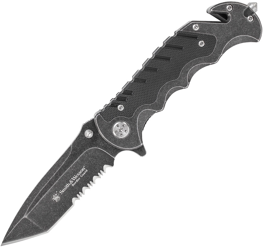 Border Guard, partially serrated tanto blade