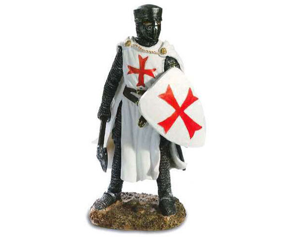 Miniature Crusader Knight made of resin