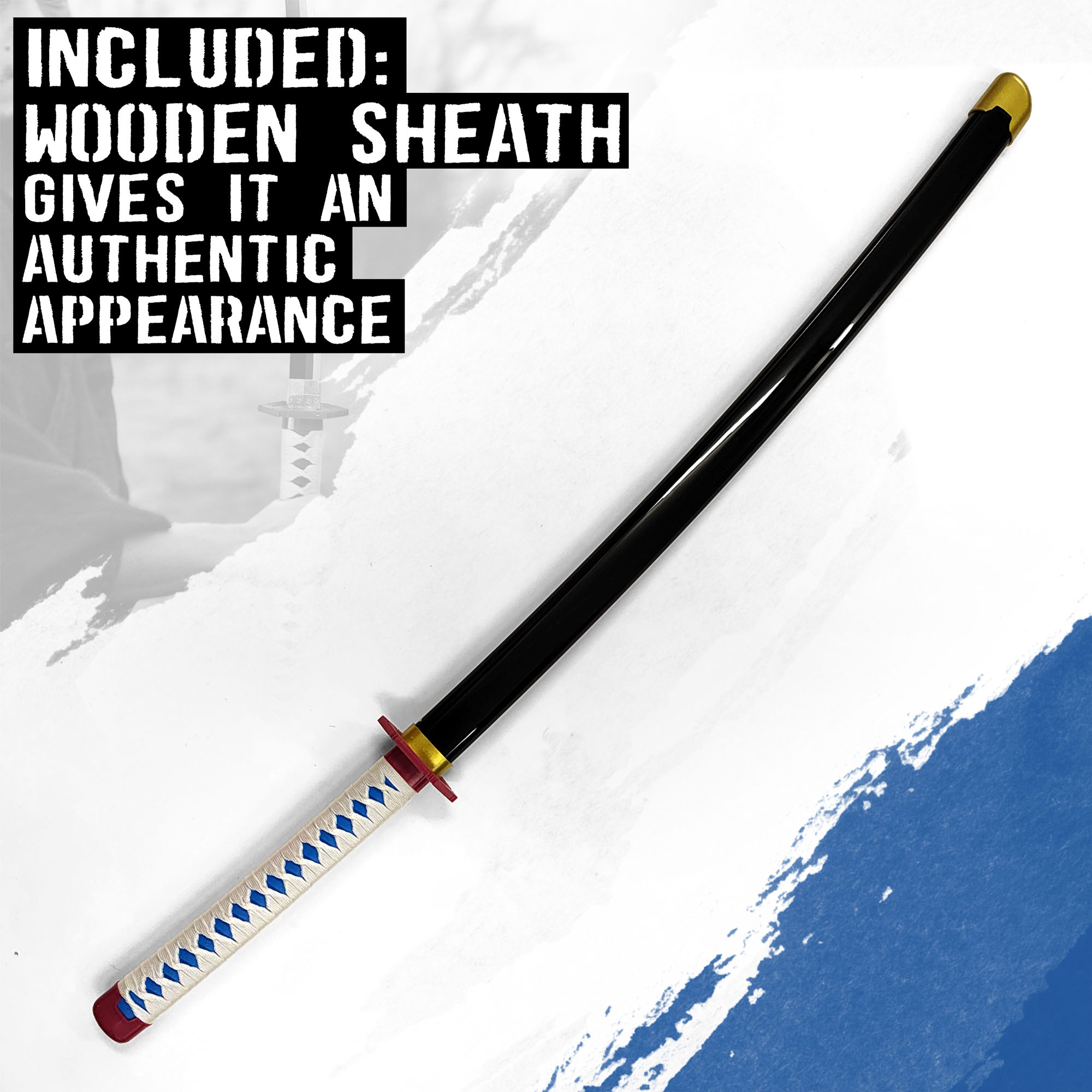 Demon Slayer - Giyuu Tomioka's Schwert aus Holz mit Scheide