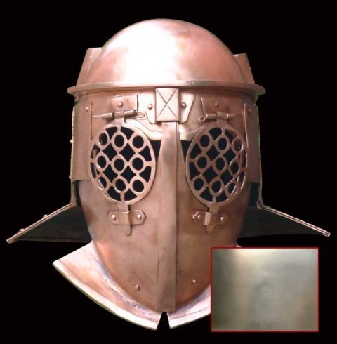 Provocator Helmet in 1.6 mm Tinned Steel